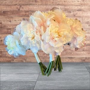 Silk Faux Floral Bouquet (Lot of 3) Spring Bridal Bridesmaids